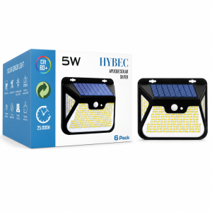 APLIQUE SOLAR IP65 5W 500LM...