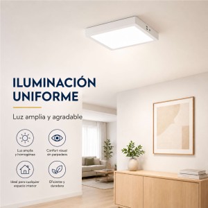 Downlight LED Superficie 24W 3 Tonalidades CCT