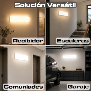 Plafon LED Techo, Plafon LED Techo Rectangular, 3 Tonalidades Seleccionables CCT